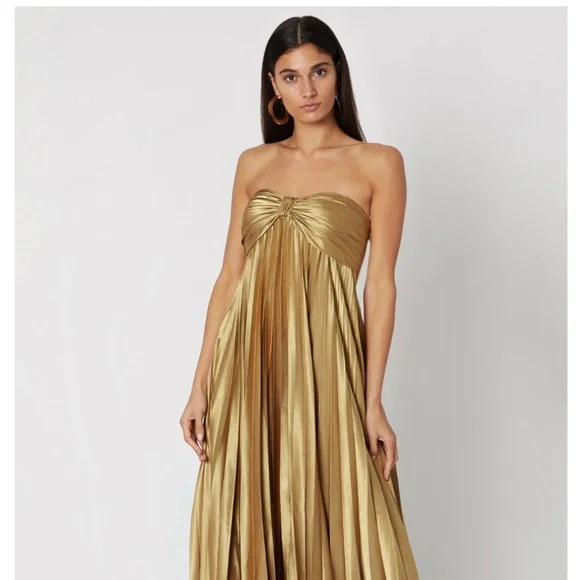 halston heritage dress gold Halter Sparkly Sequin Long Mermaid Elegant Modest Pretty Prom Dresses, –  SposaBridal main image 0